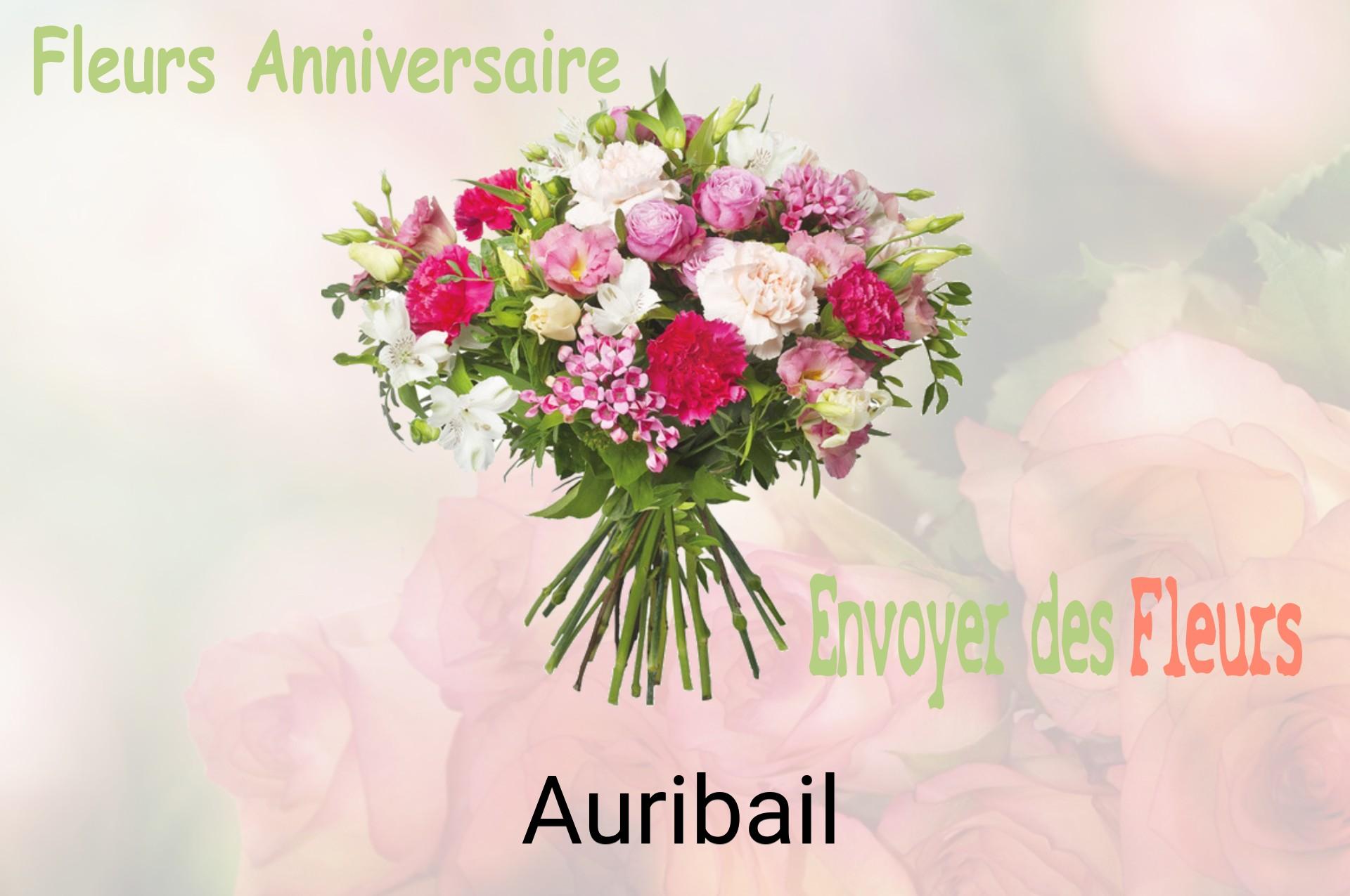 Bouquet de fleurs d’anniversaire livré à Auribail